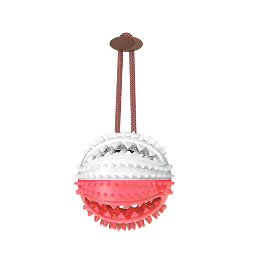 Suction Cup Dog Tug Toy Ball — Chew & Tooth Cleaning Interactive Toy