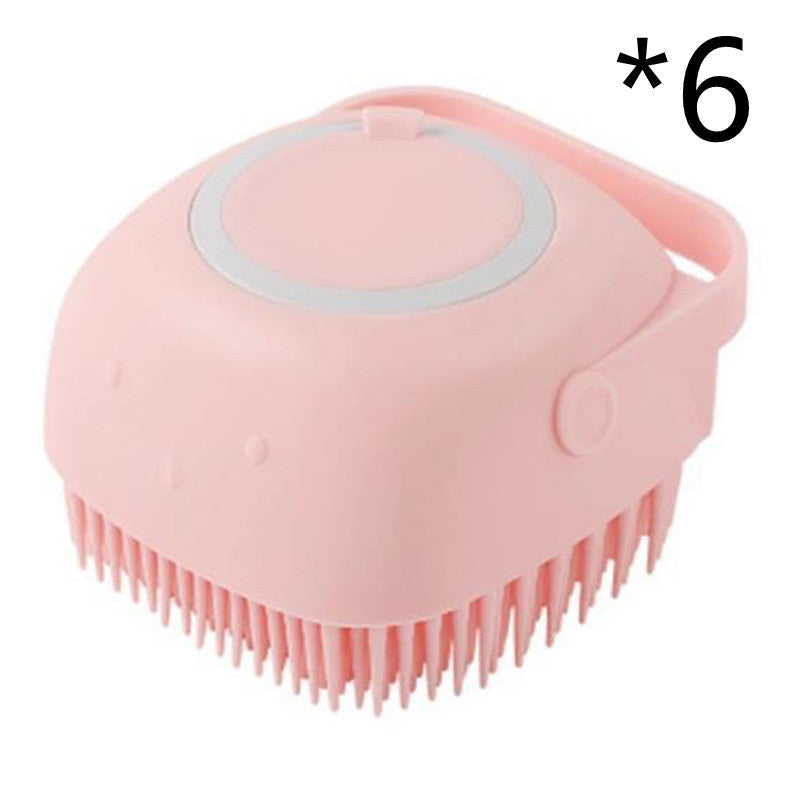Silicone Dog Bath Massage Glove — Shampoo Brush & Grooming Tool