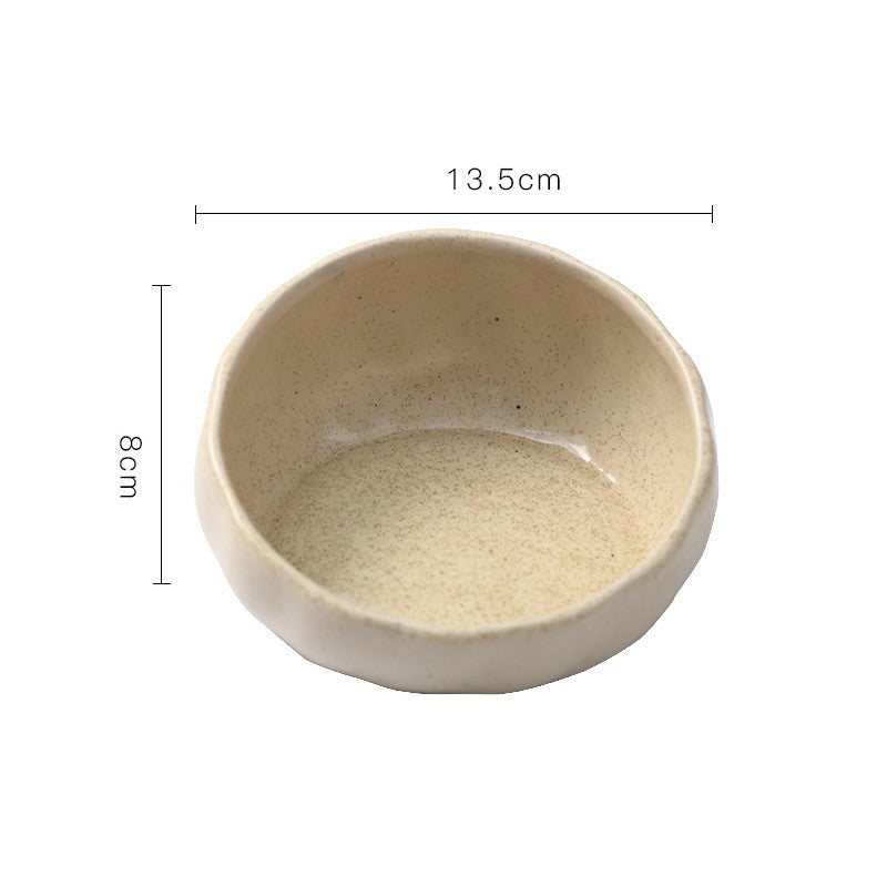 Ceramic Tilted Cat Bowl — Cervical Spine Protection Anti-Tip Design
