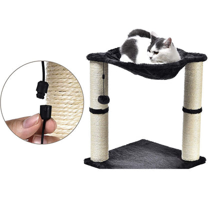 Cat Tree with Sisal Scratching Post & Hammock