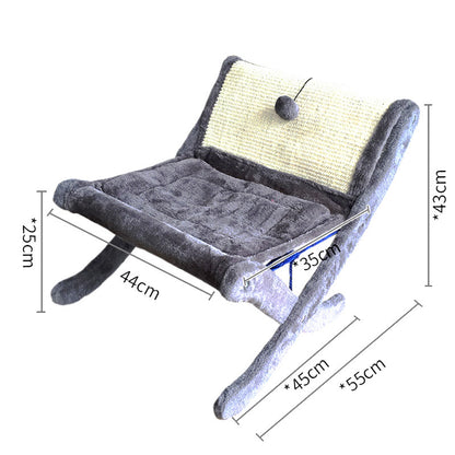 Cat Sofa Sunbathing Chair — Plush Pet Lounge Bed