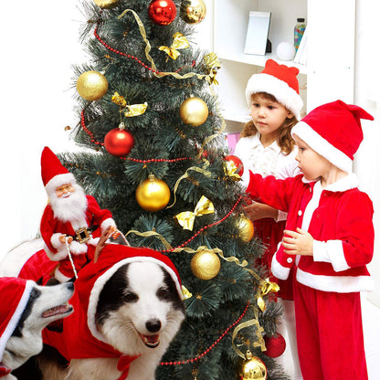 Dog Christmas Santa Costume — Festive Riding Deer Pet Outfit