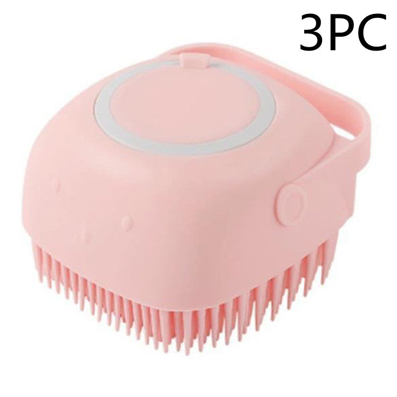 Silicone Dog Bath Massage Glove — Shampoo Brush & Grooming Tool