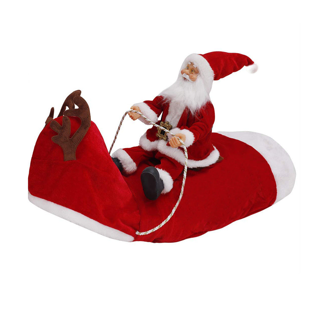 Dog Christmas Santa Costume — Festive Riding Deer Pet Outfit
