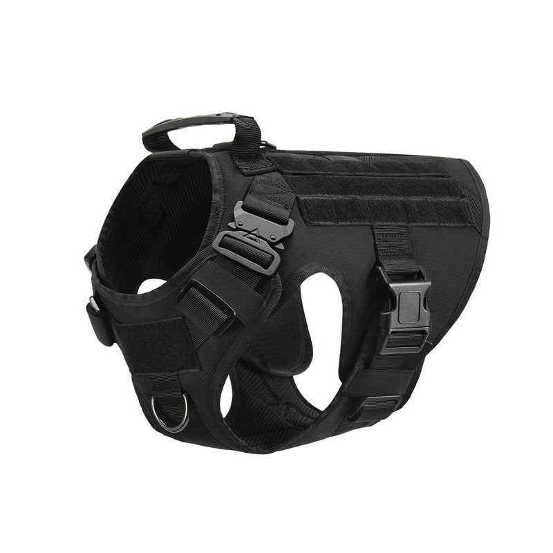 Military Tactical Dog Harness — Adjustable Heavy-Duty Pet Back Vest
