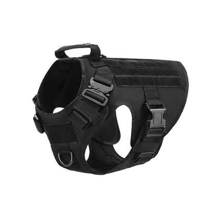 Military Tactical Dog Harness — Adjustable Heavy-Duty Pet Back Vest