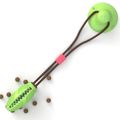 Suction Cup Dog Tug Toy Ball — Chew & Tooth Cleaning Interactive Toy