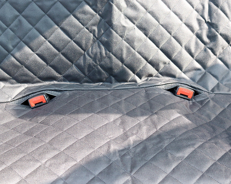 Dog Car Seat Cover Hammock — Mesh View Safety Protector with Zipper & Pocket
