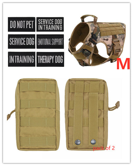 Military Tactical Dog Harness — Adjustable Heavy-Duty Pet Back Vest