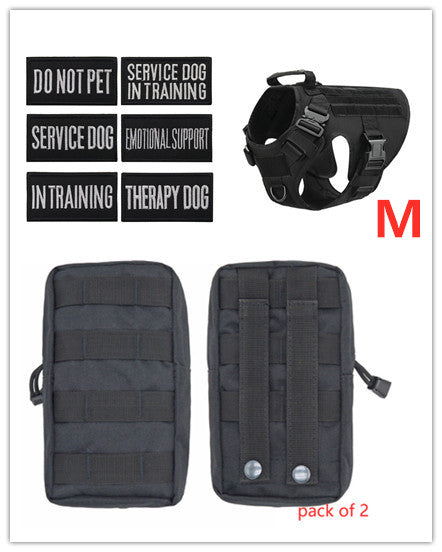 Military Tactical Dog Harness — Adjustable Heavy-Duty Pet Back Vest
