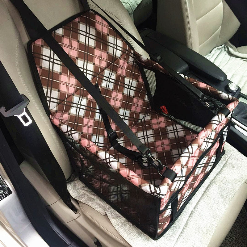 Pet Car Seat Basket with Dog & Cat Bag — Anti-Dirty Thickened Cushion Box