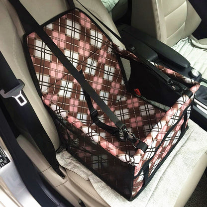Pet Car Seat Basket with Dog & Cat Bag — Anti-Dirty Thickened Cushion Box