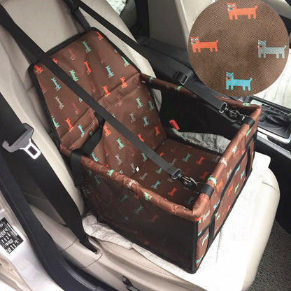 Pet Car Seat Basket with Dog & Cat Bag — Anti-Dirty Thickened Cushion Box