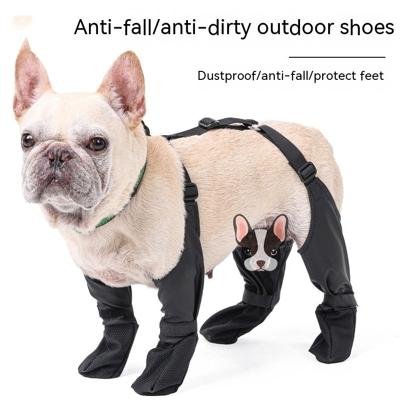 Waterproof Adjustable Dog Boots — Outdoor Breathable Pet Paw Protectors