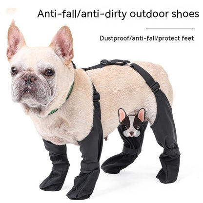 Waterproof Adjustable Dog Boots — Outdoor Breathable Pet Paw Protectors