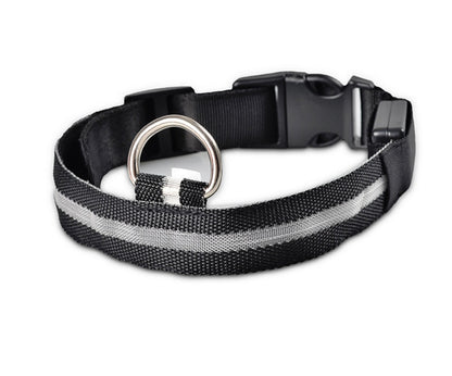 LED Luminous Dog & Cat Collar — Night Safety Flashing Glow-in-Dark Leash