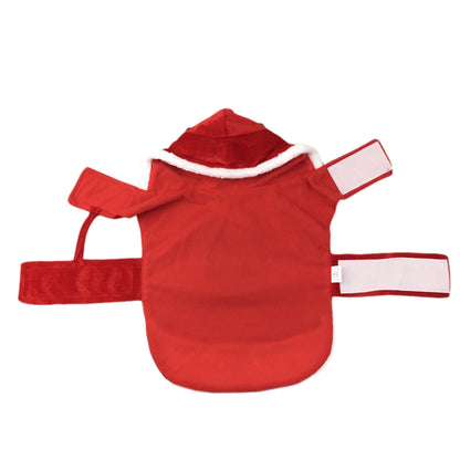 Dog Christmas Santa Costume — Festive Riding Deer Pet Outfit