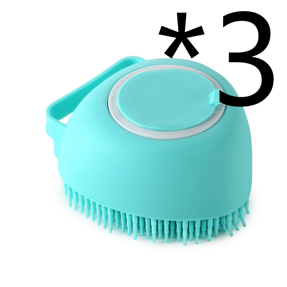 Silicone Dog Bath Massage Glove — Shampoo Brush & Grooming Tool