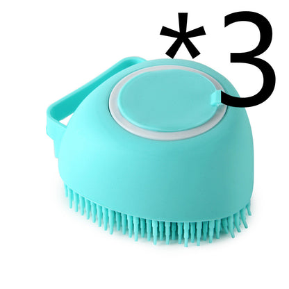 Silicone Dog Bath Massage Glove — Shampoo Brush & Grooming Tool