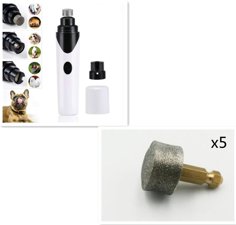 Electric Pet Nail Grinder & Clippers — Cat & Dog Paw Care Tool