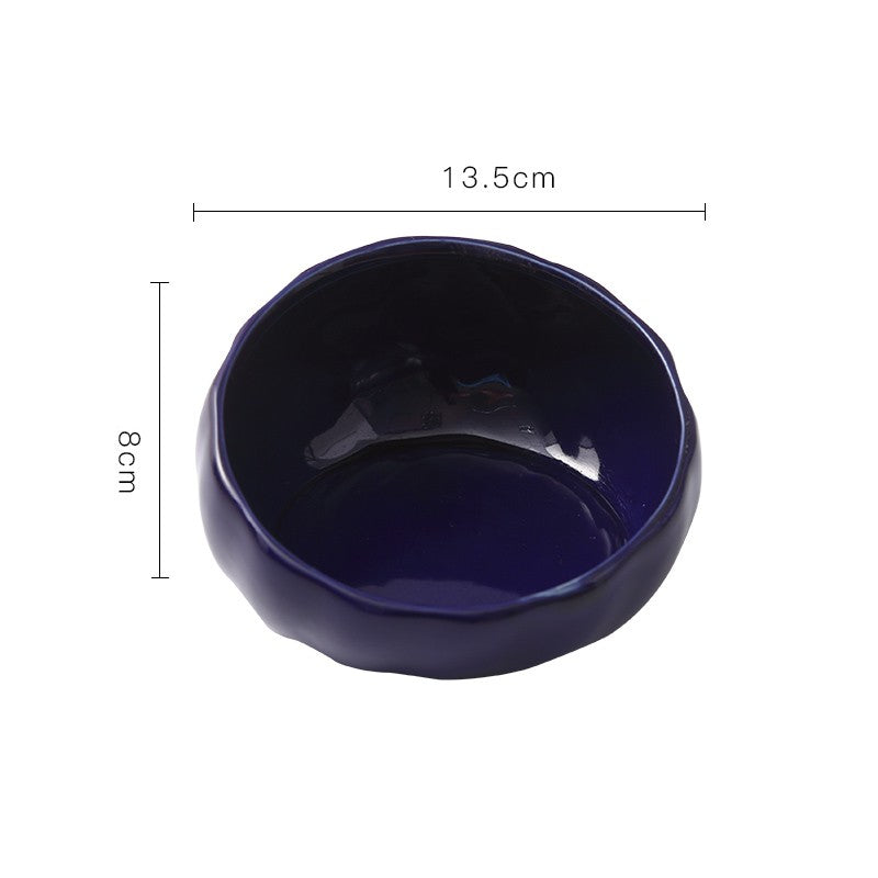 Ceramic Tilted Cat Bowl — Cervical Spine Protection Anti-Tip Design