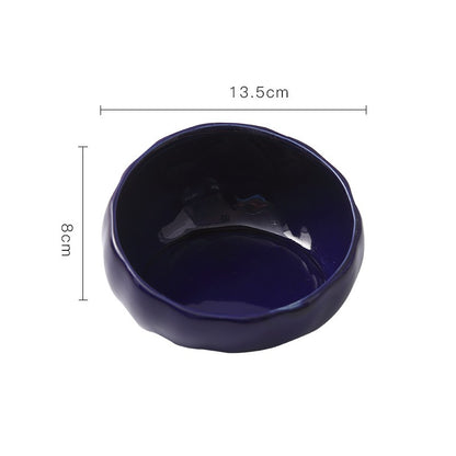 Ceramic Tilted Cat Bowl — Cervical Spine Protection Anti-Tip Design