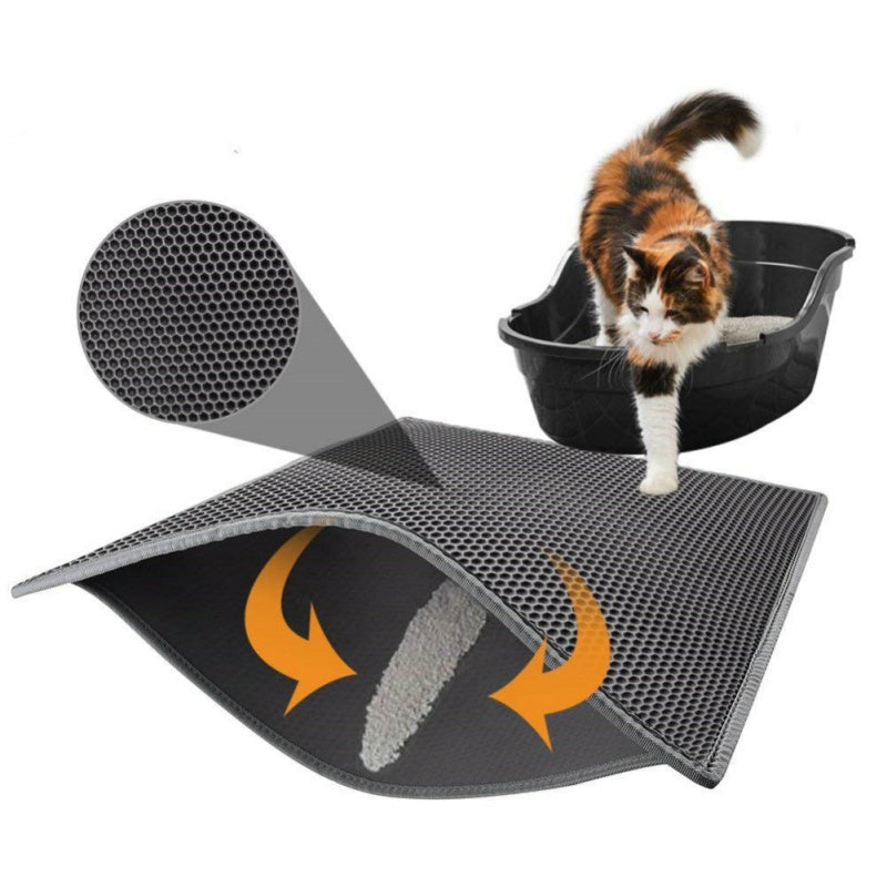 Cat Litter Honeycomb Pad — Waterproof Urine-Proof Pet Mat
