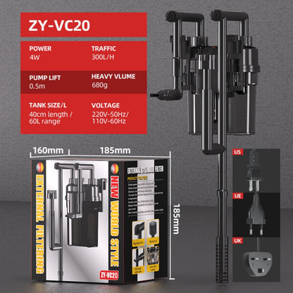 Fish Tank Filter External Wall Hanging Filter