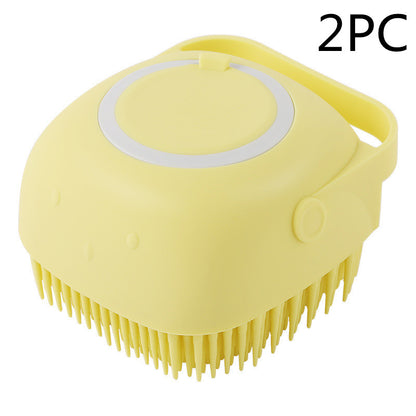 Silicone Dog Bath Massage Glove — Shampoo Brush & Grooming Tool