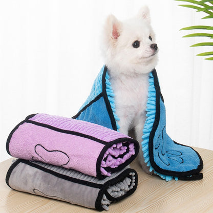 Microfiber Pet Bath Towel & Bathrobe — Quick-Dry Dog & Cat Towel