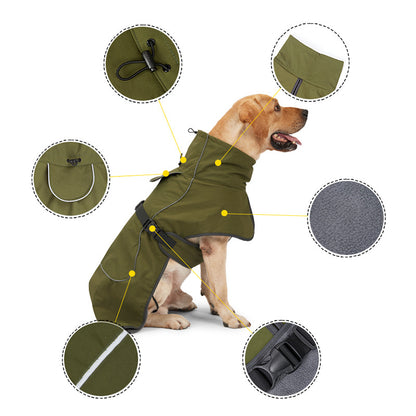 Winter Snowproof Dog Jacket — Warm Clothing for Medium & Large Dogs