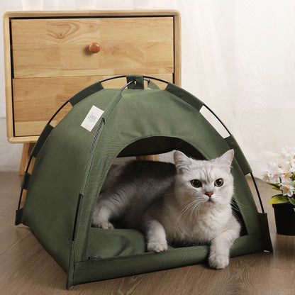 Cat Tent Cooling Mat & Dog Kennel — Indoor/Outdoor Pet Sofa Bed