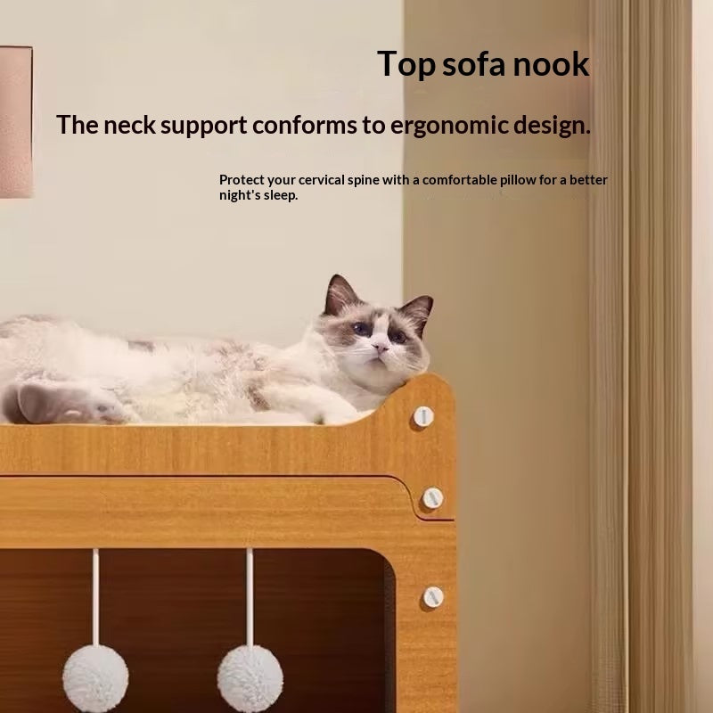 Cat Scratch Board & Nest — Wear-Resistant No-Shedding Scratcher