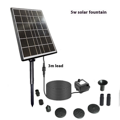 Solar Bird Bath Fountain — Floating Garden Water Feature for Birds