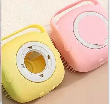 Silicone Dog Bath Massage Glove — Shampoo Brush & Grooming Tool