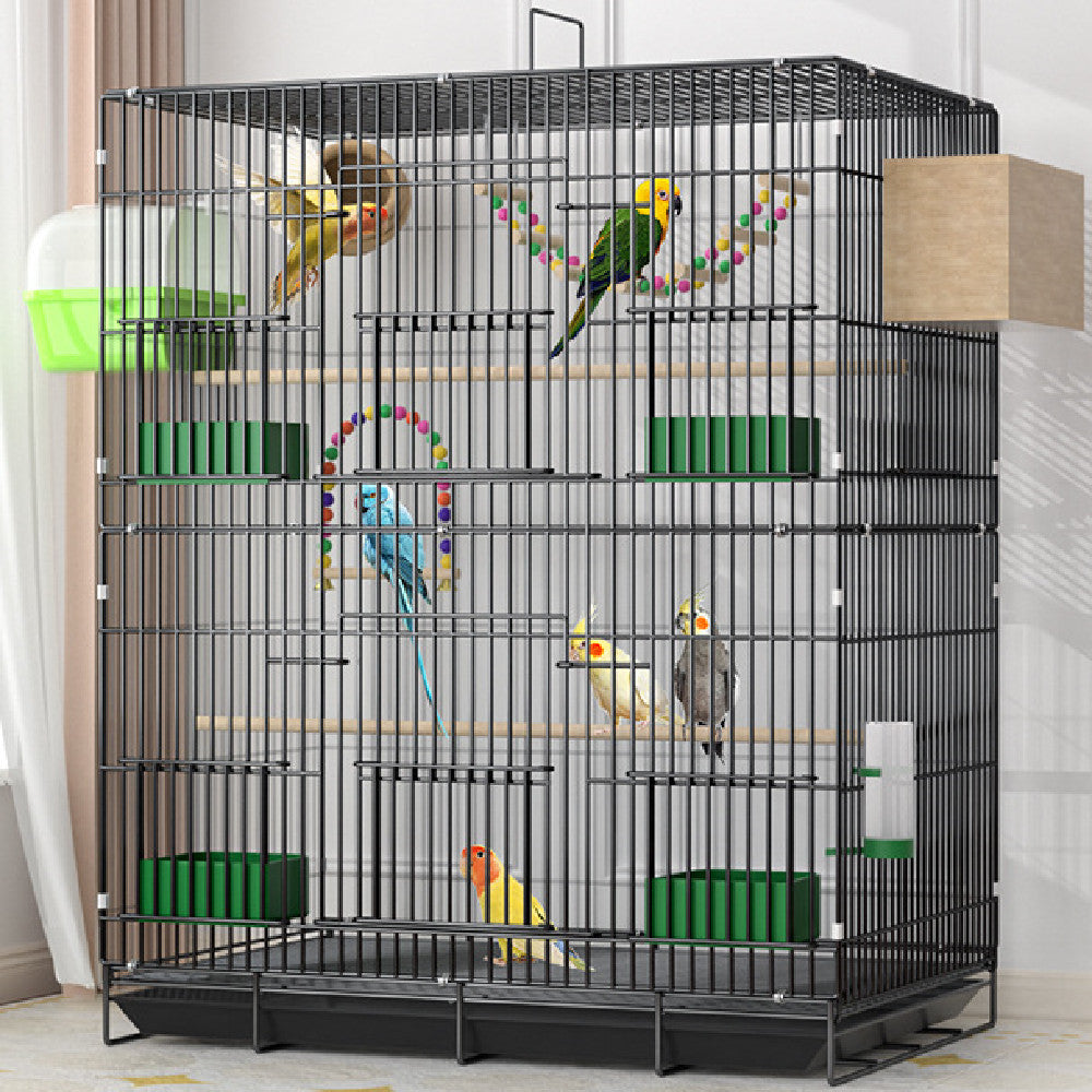 Double Layer Decorative Bird Cage — Large Ornamental Parrot Cage