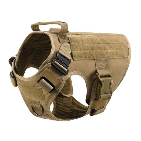Military Tactical Dog Harness — Adjustable Heavy-Duty Pet Back Vest
