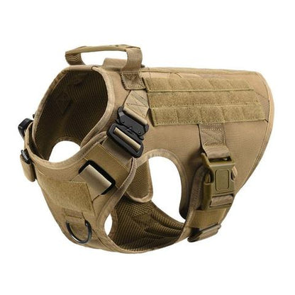 Military Tactical Dog Harness — Adjustable Heavy-Duty Pet Back Vest