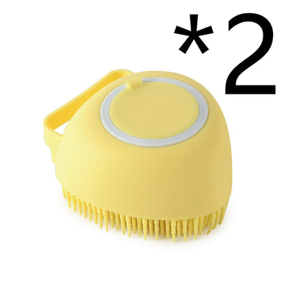 Silicone Dog Bath Massage Glove — Shampoo Brush & Grooming Tool