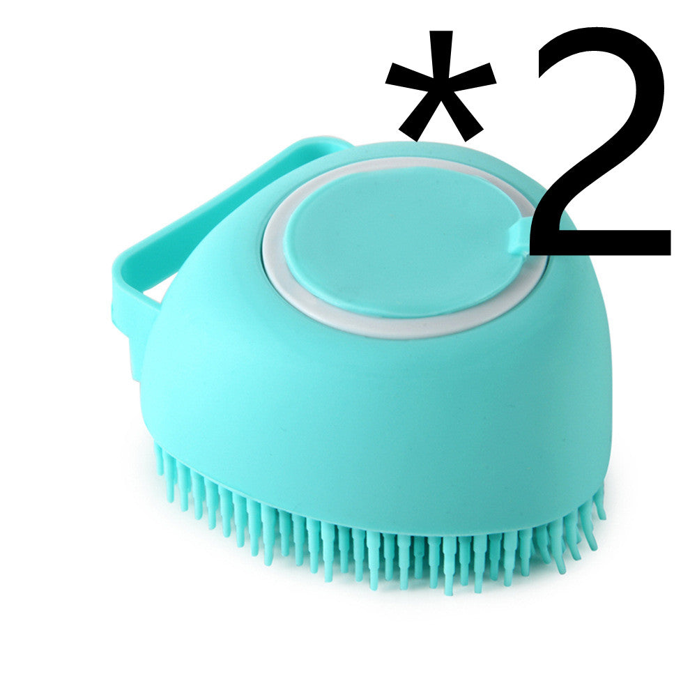 Silicone Dog Bath Massage Glove — Shampoo Brush & Grooming Tool