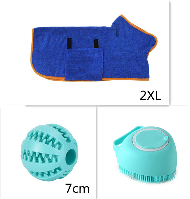 Silicone Dog Bath Massage Glove — Shampoo Brush & Grooming Tool