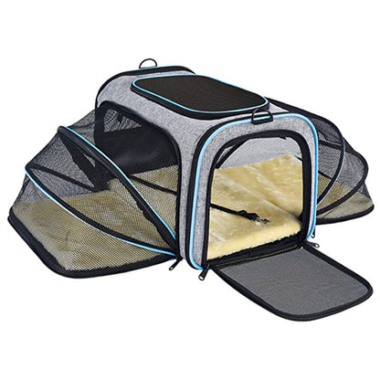 Airline-Approved Expandable Cat Carrier Bag — Soft Foldable Pet Travel Bag