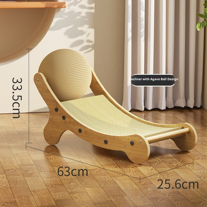 Extra-Large Hemp & Sisal Cat Bed — Lint-Free Pet Lounger