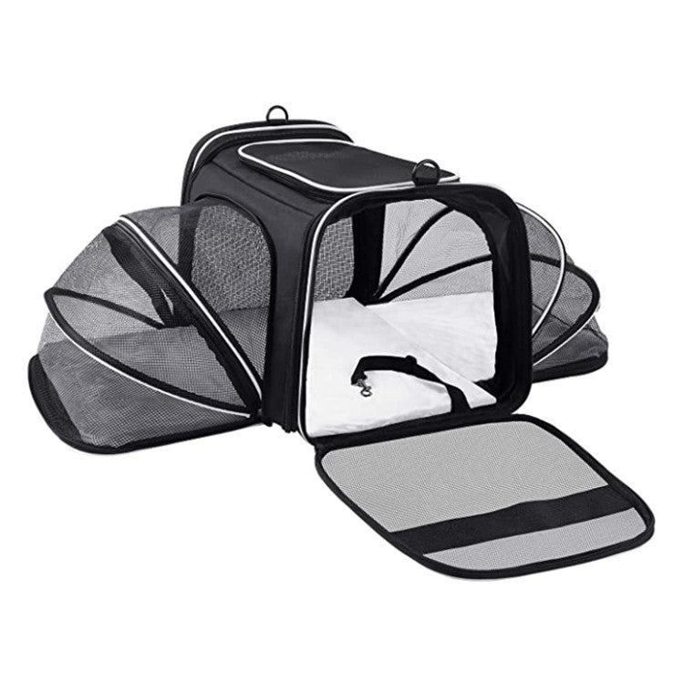 Airline-Approved Expandable Cat Carrier Bag — Soft Foldable Pet Travel Bag