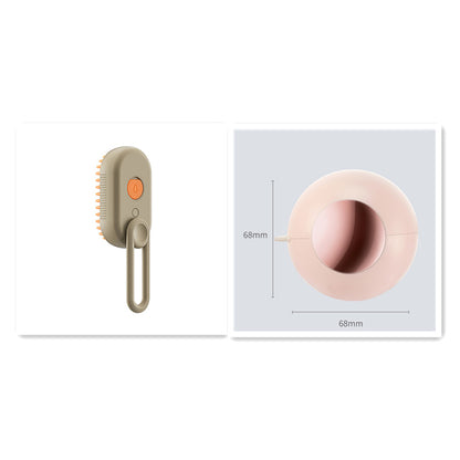 3-in-1 Electric Steam Cat Brush — Spray Grooming & Hair Removal Comb