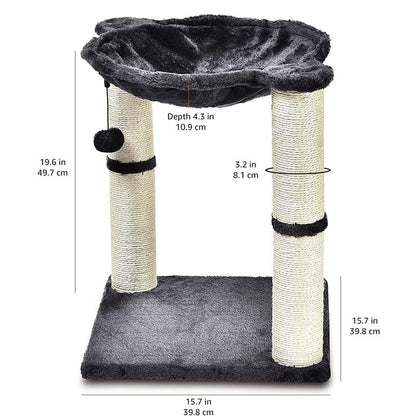 Cat Tree with Sisal Scratching Post & Hammock