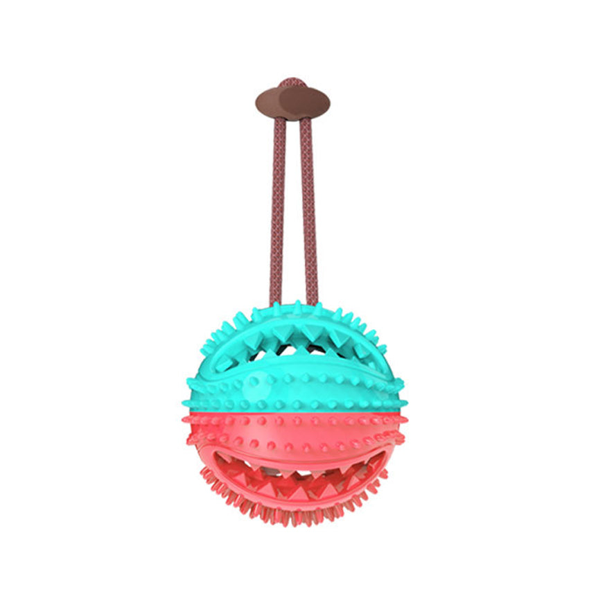 Suction Cup Dog Tug Toy Ball — Chew & Tooth Cleaning Interactive Toy