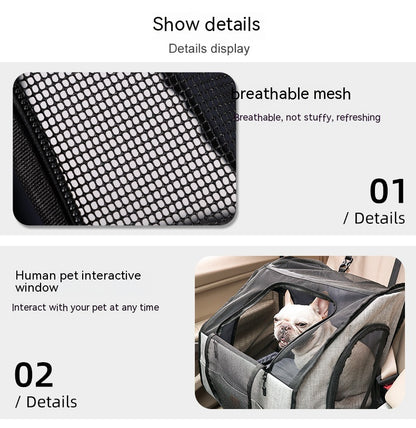 Portable Dog Travel Cage & Kennel — Foldable Pet Carrier Crate