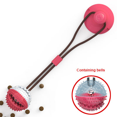 Suction Cup Dog Tug Toy Ball — Chew & Tooth Cleaning Interactive Toy