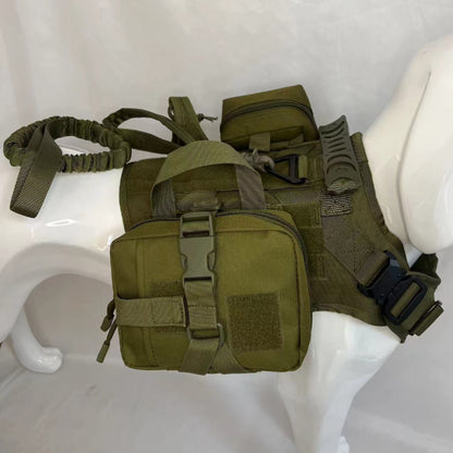 Outdoor Dog Vest with Water Bottle Pouch — Multifunctional Pet Clothes
